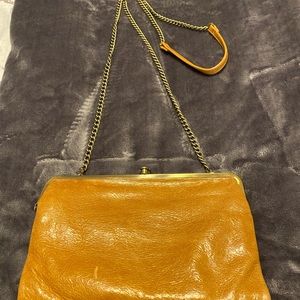 HOBO crossbody/clutch. Tan leather